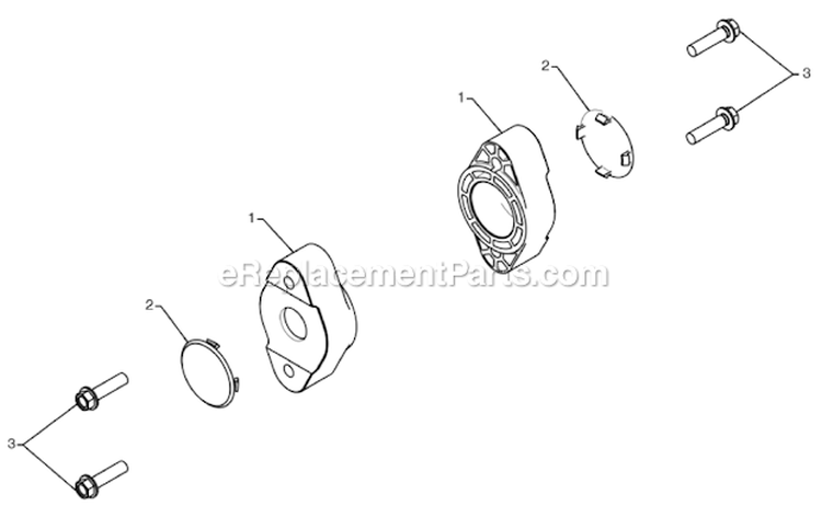 Page E Diagram and Parts List for  Poulan Snow Blower