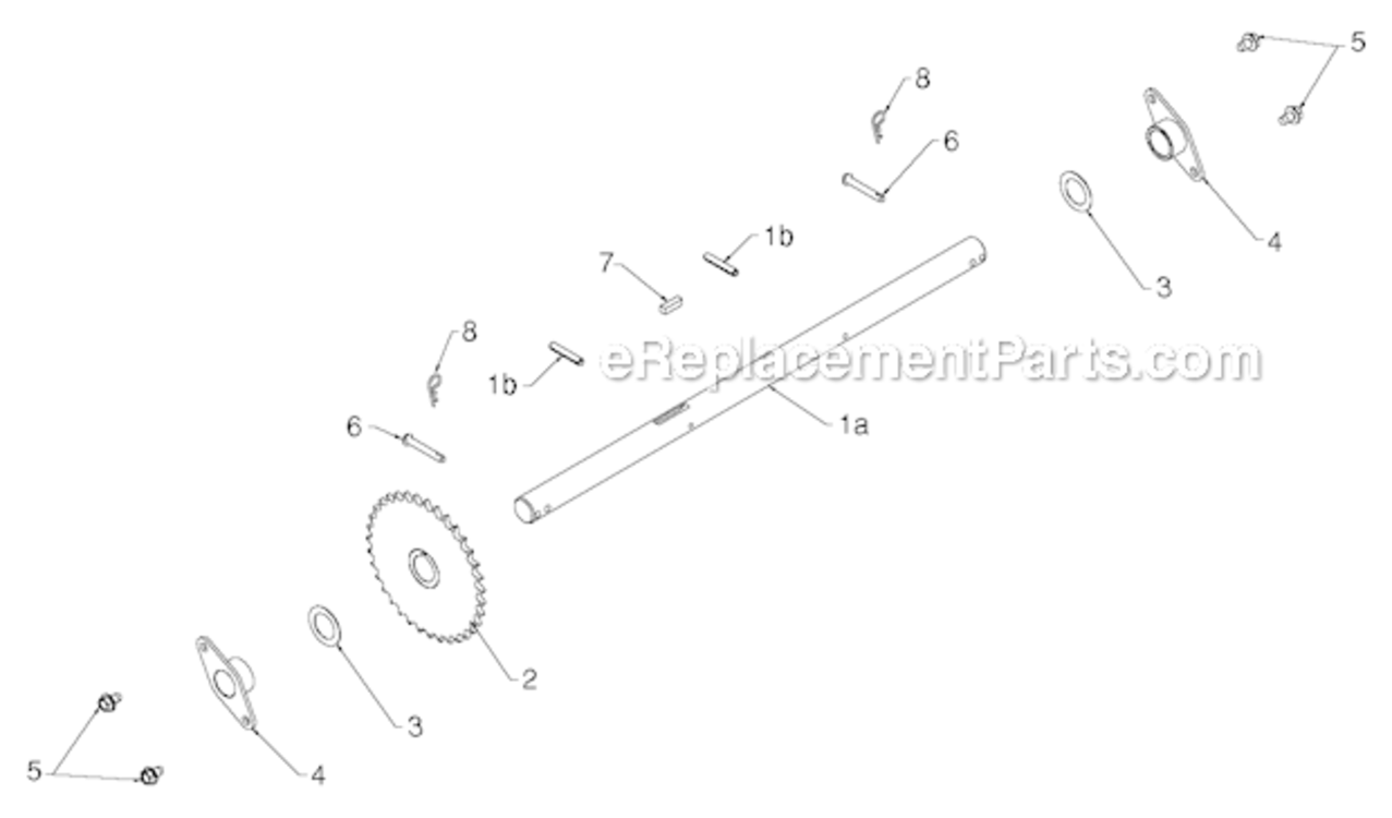 Page N Diagram and Parts List for 2013-07 Poulan Snow Blower