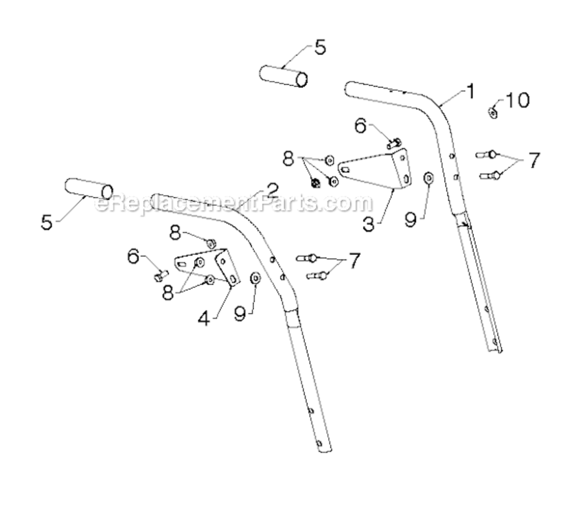 Page U Diagram and Parts List for 2013-07 Poulan Snow Blower