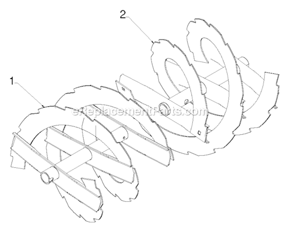 Page F Diagram and Parts List for 2013-07 Poulan Snow Blower