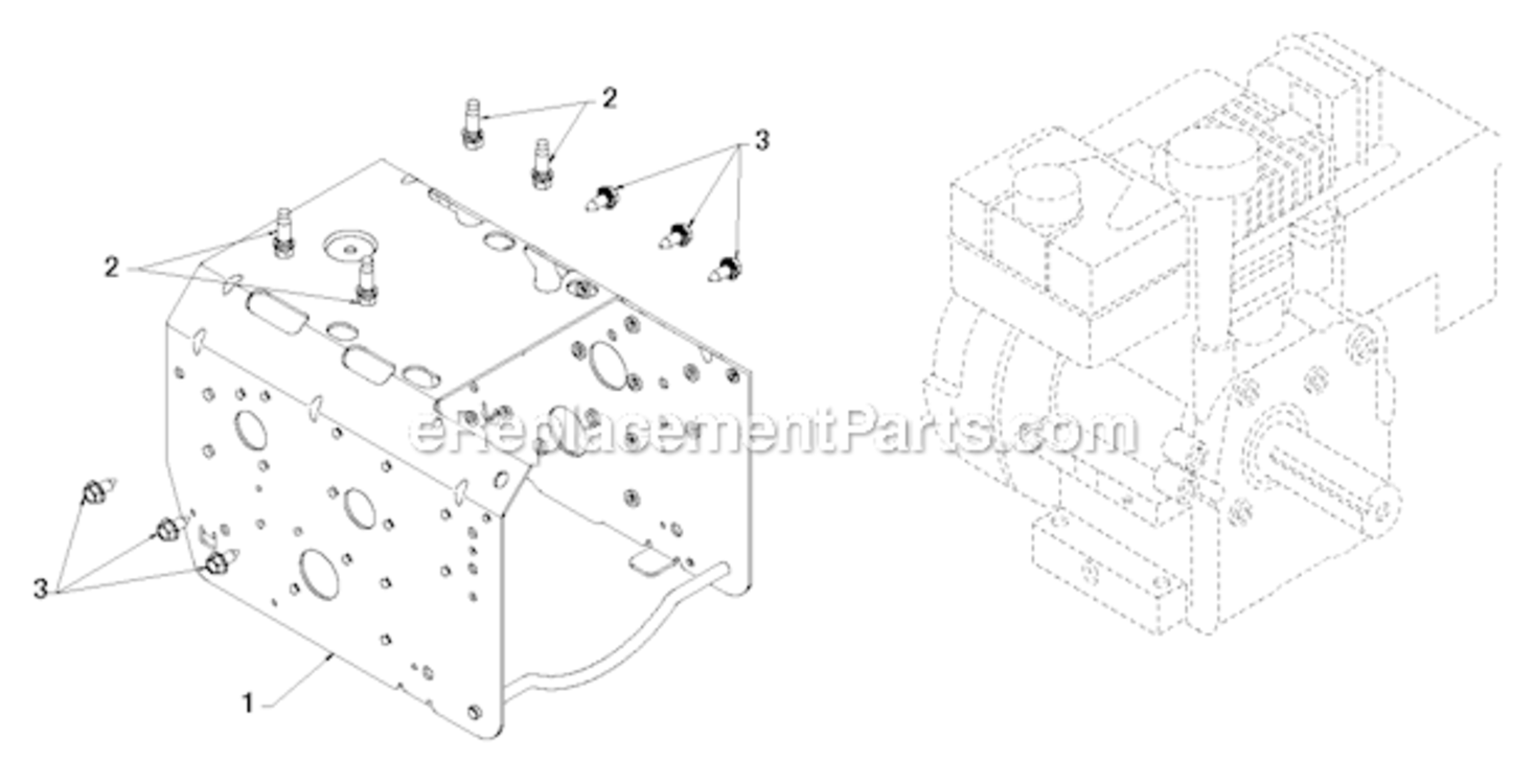Chassis_Engine_Pulley Diagram and Parts List for 2013-07 Poulan Snow Blower