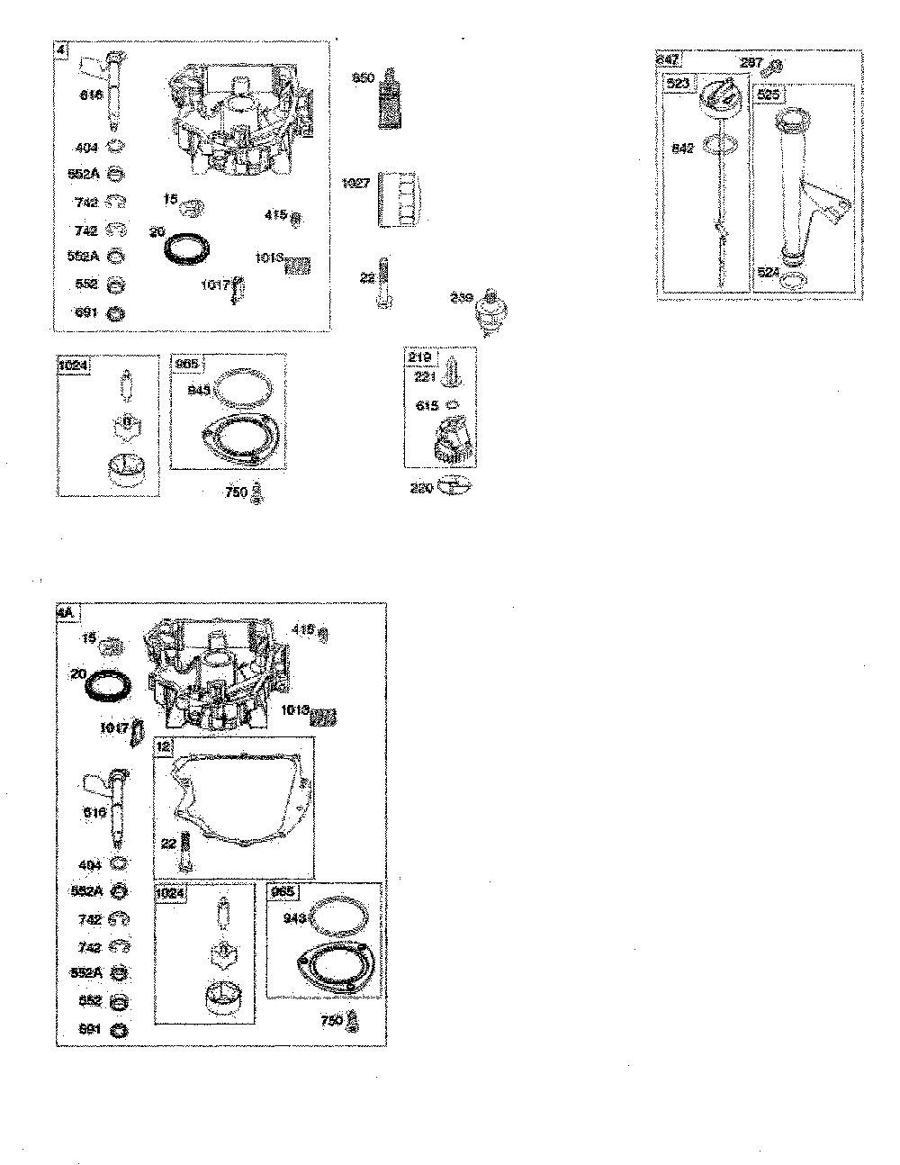 Sump/oil pump Diagram and Parts List for  Poulan Lawn Tractor