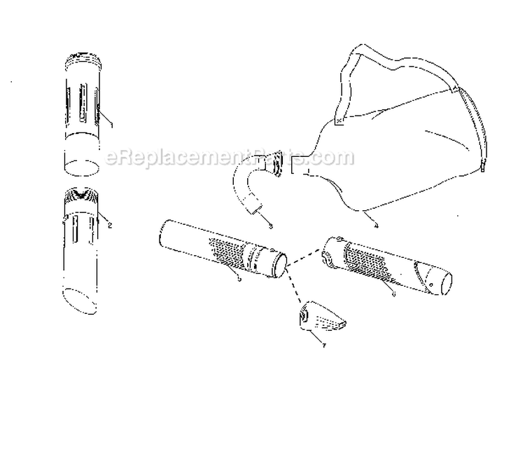 Page C Diagram and Parts List for Type2 Poulan Leaf Blower / Vacuum