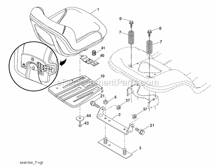 Page I Diagram and Parts List for 96042005900 Poulan Lawn Tractor