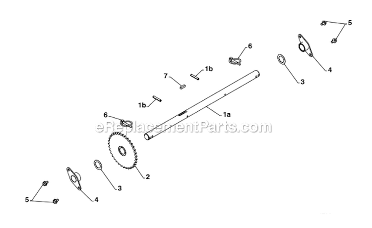 Page O Diagram and Parts List for  Poulan Snow Blower