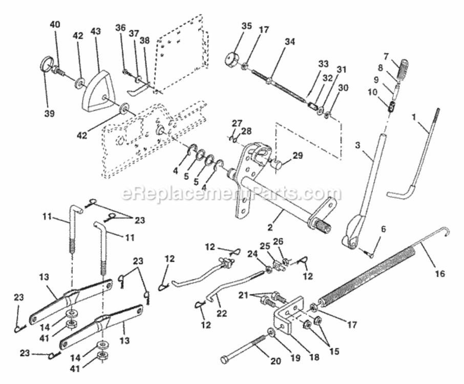 Page F Diagram and Parts List for PP22H50A  Poulan Lawn Tractor