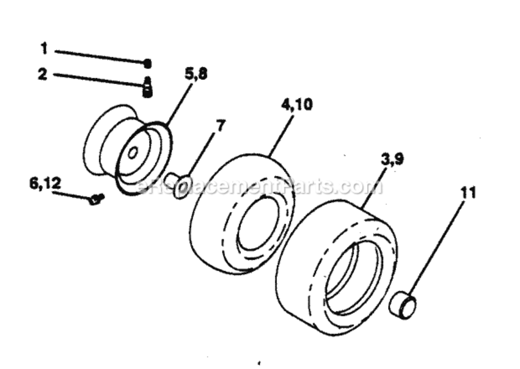 Page L Diagram and Parts List for PP22H50K  Poulan Lawn Tractor