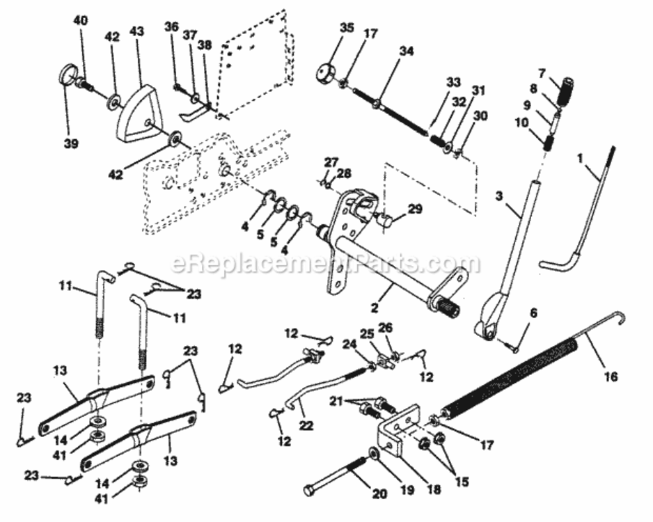 Page F Diagram and Parts List for PP22H50K  Poulan Lawn Tractor