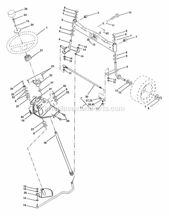 Page I Diagram and Parts List for PP22H50  Poulan Lawn Tractor
