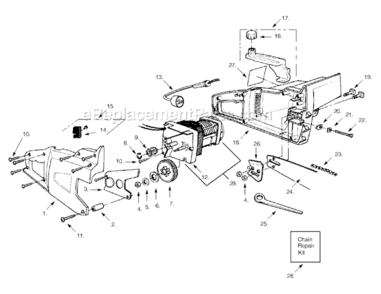 Part Location Diagram of 530023492 Husqvarna Bar Adjust Pin