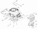 Page E Diagram and Parts List for  Poulan Lawn Tractor
