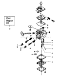 Page C Diagram and Parts List for  Poulan Chainsaw