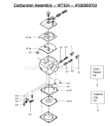 Page C Diagram and Parts List for Type 5 Poulan Chainsaw