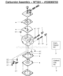 Page C Diagram and Parts List for Type 3 Poulan Chainsaw