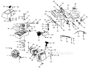 Page B Diagram and Parts List for  Poulan Chainsaw