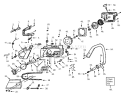 Page B Diagram and Parts List for  Poulan Chainsaw