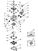 Page B Diagram and Parts List for  Poulan Chainsaw