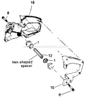 Page H Diagram and Parts List for  Poulan Chainsaw