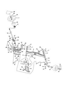Steering Diagram and Parts List for  Poulan Lawn Tractor