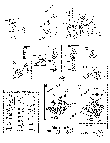 Cylinder/crankshaft/sump Diagram and Parts List for  Poulan Lawn Tractor
