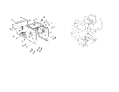 Engine/frame Diagram and Parts List for  Poulan Snow Blower