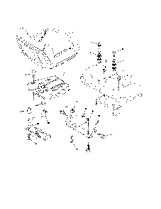 Seat Diagram and Parts List for  Poulan Lawn Tractor