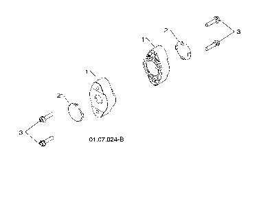 Auger bearing Diagram and Parts List for  Poulan Snow Blower