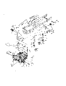 Drive Diagram and Parts List for  Poulan Lawn Tractor