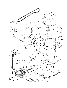 Drive Diagram and Parts List for  Poulan Lawn Tractor