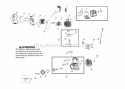 Engine Diagram and Parts List for  Poulan Leaf Blower / Vacuum