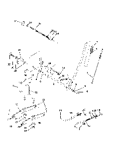 Mower lift Diagram and Parts List for  Poulan Lawn Tractor