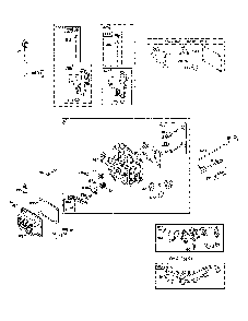 Cylinder head/gasket set/intake manifold Diagram and Parts List for  Poulan Lawn Tractor