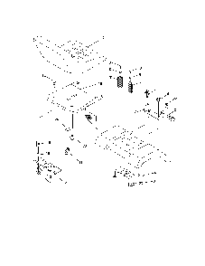 Seat assembly Diagram and Parts List for  Poulan Lawn Tractor