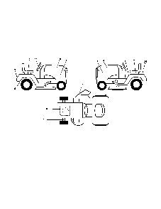 Decals Diagram and Parts List for  Poulan Lawn Tractor