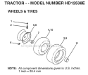 Page K Diagram and Parts List for 1998 Poulan Lawn Tractor