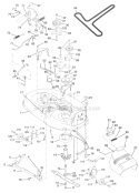 Part Location Diagram of 164963 Weed Eater Mower Deck, Complete