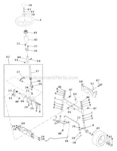 Part Location Diagram of 145054 Weed Eater Boot Steer Pl