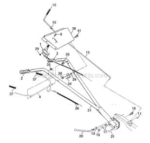 Part Location Diagram of 584875201 Husqvarna Handle