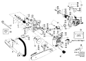 Page E Diagram and Parts List for MICRO XXV Poulan Chainsaw