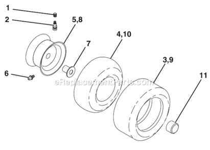 Page J Diagram and Parts List for 960120130 Poulan Lawn Tractor