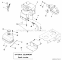 Engine Diagram and Parts List for PB1638LT 2006-10 - 96012004401 Poulan Lawn Tractor
