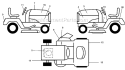 Decals Diagram and Parts List for 96012000301 Poulan Lawn Tractor