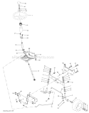Steering Assembly Diagram and Parts List for 96012000301 Poulan Lawn Tractor