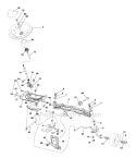 Steering Diagram and Parts List for 2011-06 - 9604201230 Poulan Lawn Tractor