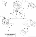 Engine Diagram and Parts List for  Poulan Lawn Tractor