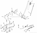 Mower Lift Diagram and Parts List for  Poulan Lawn Tractor