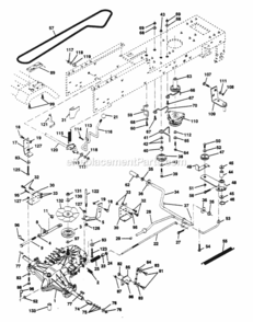 Page C Diagram and Parts List for PP18H44J  Poulan Lawn Tractor
