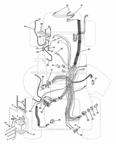 Page C Diagram and Parts List for PP22H50A  Poulan Lawn Tractor