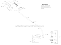 Shaft & Handle Diagram and Parts List for  Poulan Trimmer