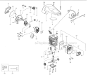 Engine Diagram and Parts List for  Poulan Chainsaw